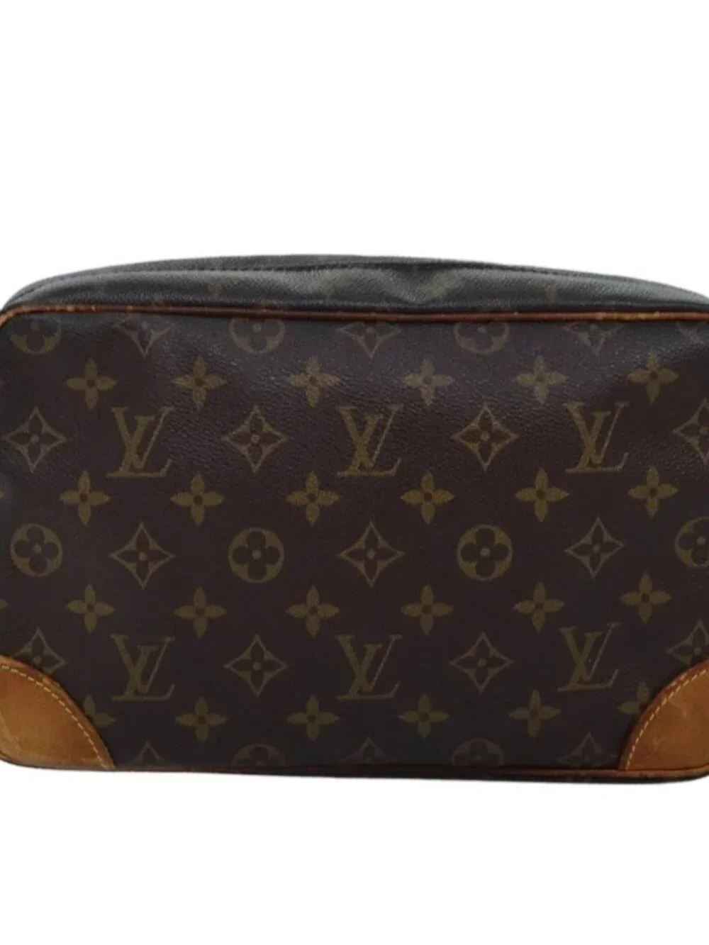 LOUIS VUITTON Monogram Compiegne 28 Clutch Bag M51845 LV Auth